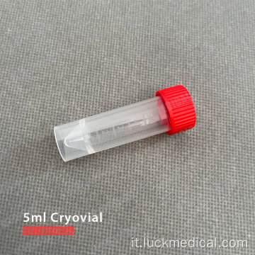 5 ml di tubo di plastica criogenica
